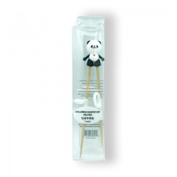 Aide baguettes pour enfants en bambou modèle panda