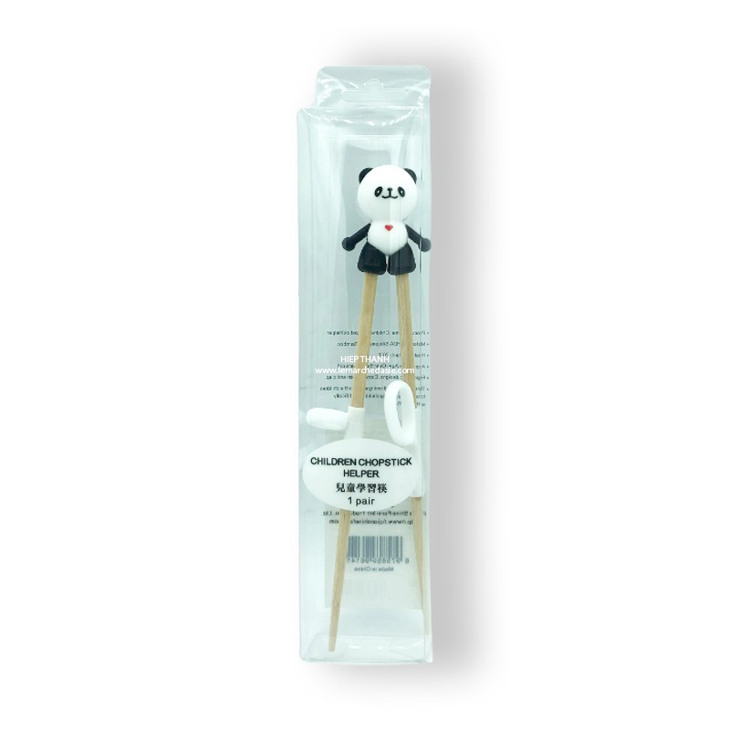 Aide baguettes pour enfants en bambou modèle panda